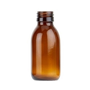Amber Glass Medical Round Bottle