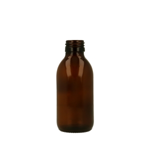 Amber Glass Medical Round Bottle