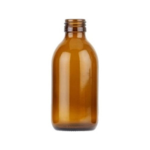 Amber Glass Medical Round Bottle