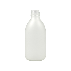 Frosted Glass Medical Round Bottle