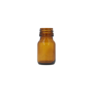 Amber Glass Medical Round Bottle
