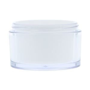 Clear Avoca Jar w/ white inner