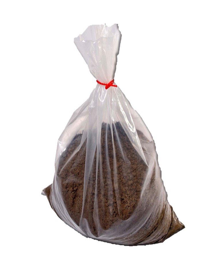 Clear LDPE Grufty High Impact/ High Strength Polythene Bag PCR30
