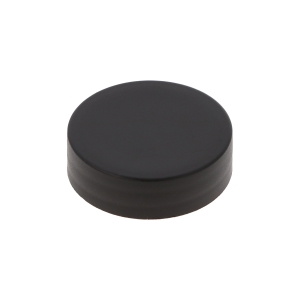 R3/38 Smooth Wall Matt Black PP Recycled Polyprop Closure (PCR)