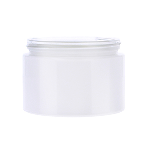 Gloss White Glass Round Richmond Jar, sprayed