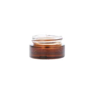 Amber Glass Round Richmond Jar