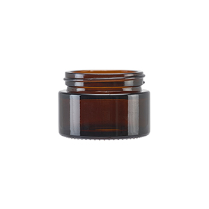 Amber Glass Round Richmond Jar