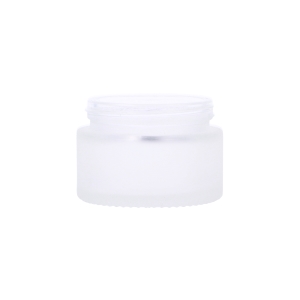 Frosted Glass Round Richmond Jar, Sprayed