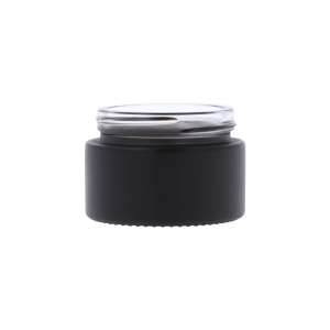 30ml Matt Black Glass Round Richmond Jar