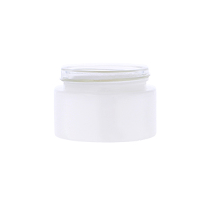 30ml Matt White Glass Round Richmond Jar