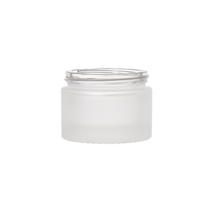 Frosted Glass Round Richmond Jar, Frosted
