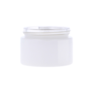 Gloss White Glass Round Richmond Jar, Sprayed