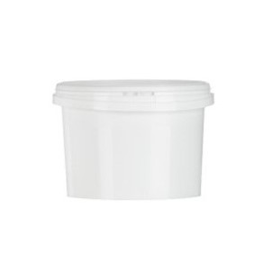 White PP Round Pail c/w Handle - takes 1631LID