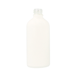 100ml Matt White Glass Round Skye Dropper Bottle, Sprayed