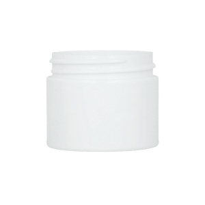 White PETG PETG Straight Sided Jar