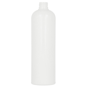 White PET Tall Boston Round Bottle (PCR30)