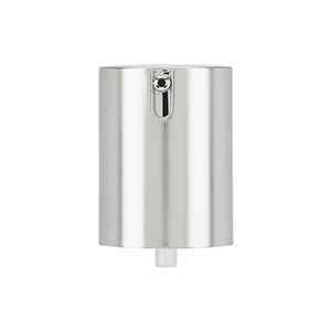 20mm Silver Pump Dispenser for VTX Slimline, Matt Silver Collar